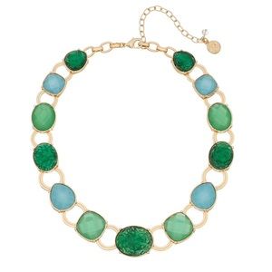 NEW Dana Buchman Gold Tone Crystal Necklace